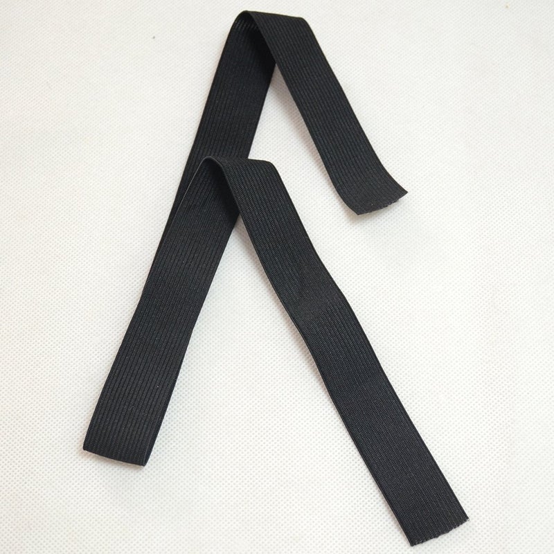Luwigs Black Elastic Bands Wig Accessories for Making Wigs/Lace Frontal/Lace Closure 2.5cm Width 6pcs (Elastic Band, 6pcs) - Image 2